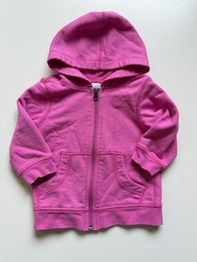Hanna Andersson Bright Pink Zip Hoodie